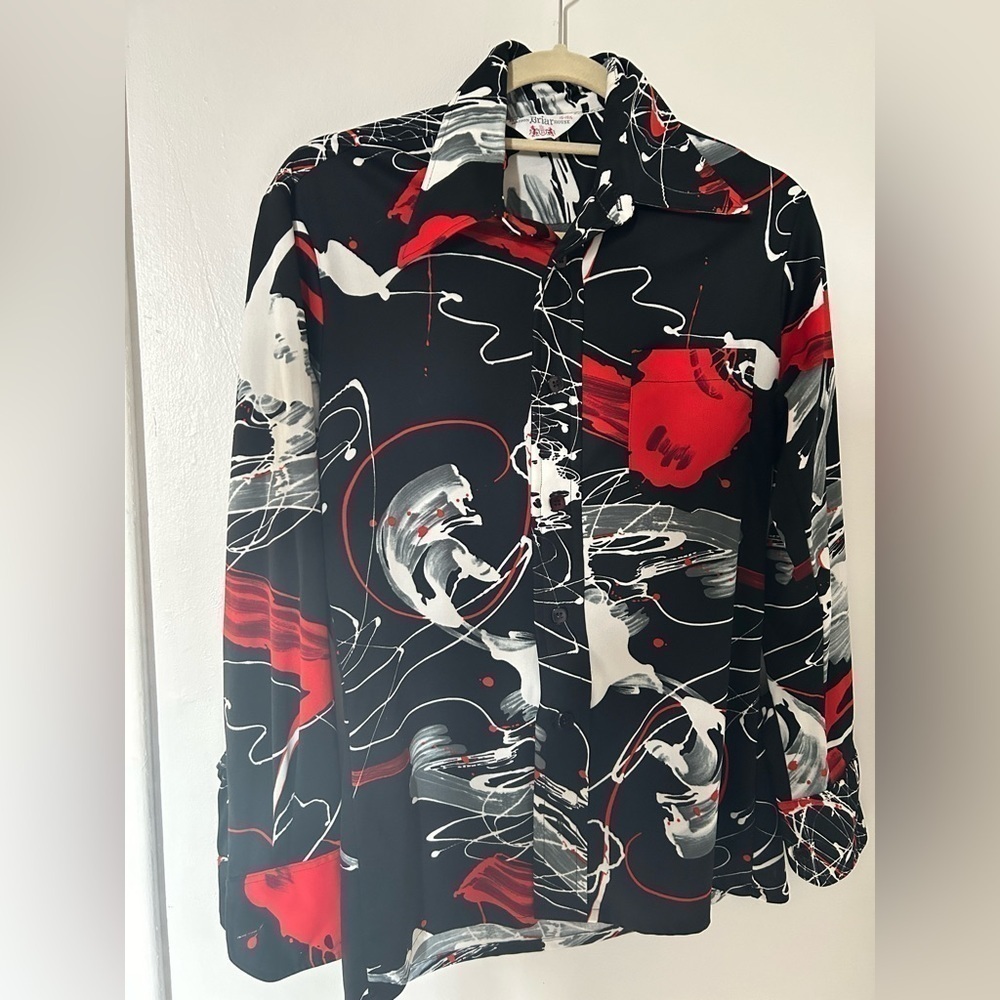 Vintage Briar House men’s 70’s shirt size 15- 15 1/2”.